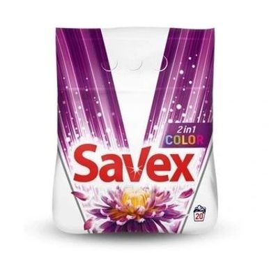 Savex Farbpulver, 2kg - Hochleistungs-Waschmittel