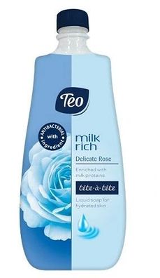 Teo, Luxuriöse Flüssigseife Delicate Rose Reserve, 800 ml