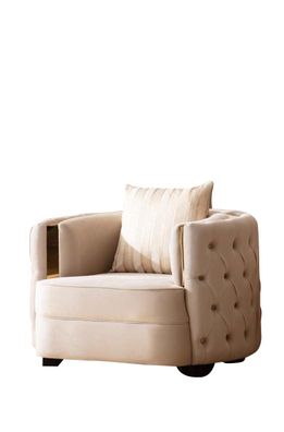 Wohnzimmer Luxus Sessel Moderne Einsitzer Design Chesterfield 1er Italien Möbel