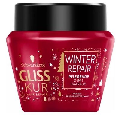 Gliss Kur Winter Repair Haarmaske 300ml - Haarbruch-Reduktion
