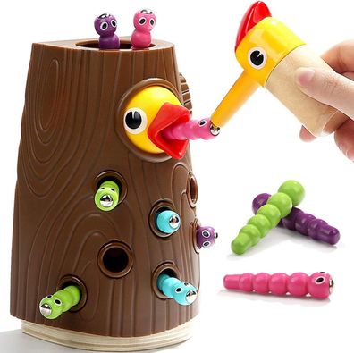Nene Toys Vögelchen Füttern Lernspiel – Magnetisches, Pädagogisches Spielzeug