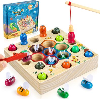 Cooljoy Magnetisches Angelspiel Montessori Spielzeug ab 2 Jahre Kinderspielzeug