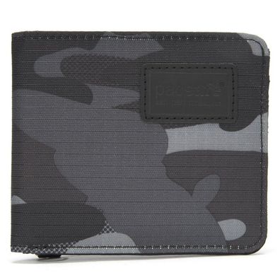Pacsafe - Geldboerse mit 2 Fächern und RFID-Schutz Camouflage grau - 11000814
