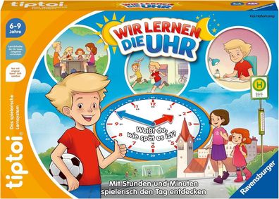 Ravensburger tiptoi Spiel 00126 - Wir lernen die Uhr - interaktives Lernspiel