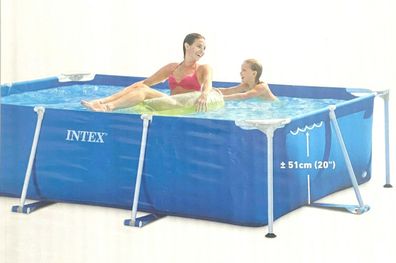 Intex Pool Aufstellpool Schwimmbad Schwimmbecken 220 cm x 150 cm x 60 cm Neu