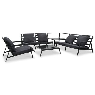 Garten Lounge Set mit Auflagen Aluminium Gartenlounge Sitzgruppe