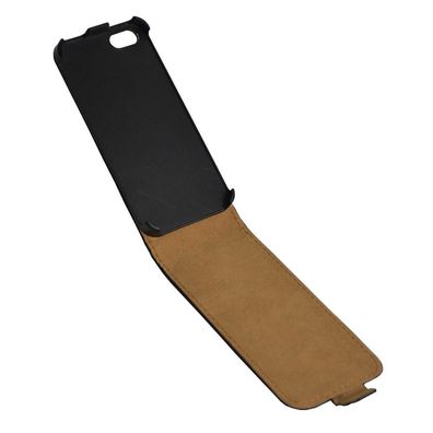 Handyhülle Tasche Flip Case U Apple iPhone 6 Plus Schwarz Klapp Cover Schutz