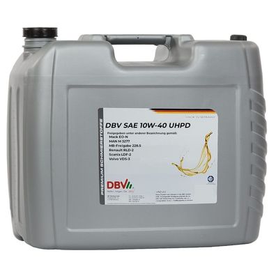 DBV SAE 10W/40 UHPD teilsynthetisch (Intervalle 80.000 bis 120.000 Km) 20-Liter