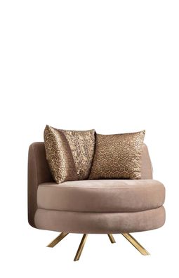 Sessel Luxus Design Möbel Klassisches Stil Design Textil Wohnzimmer Lounge Neu