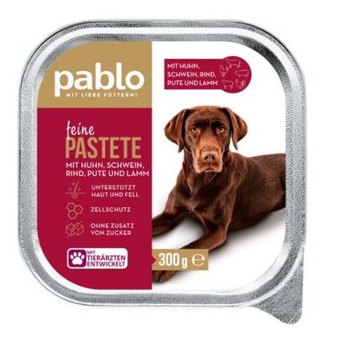 Pablo Delikates Hundefutter, feine Pastete, 300g
