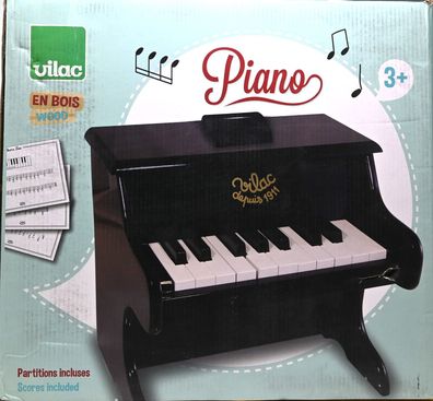 Vilac Klavier, Schwarz, für Kleinkinder Keyboard Spielzeug Musikinstrument * A