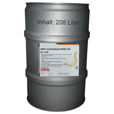 80W-90 GL4/5 (teilsynthetisch) 208-Liter-Fass