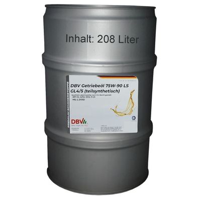 75W-90 LS GL4/5 (teilsynthetisch) 208-Liter-Fass