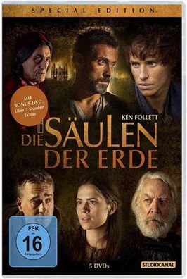 Säulen der Erde, Die (DVD) S.E. 5Disc Min: 411/ DD/ WS Special Edition - Studiocan...