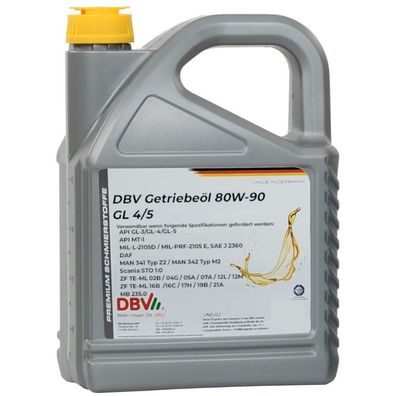 80W-90 GL4/5 (teilsynthetisch) 4 x 5-Liter-Kanne