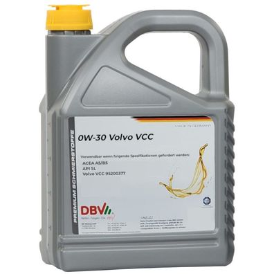 0W-30 VOLVO VCC A5/ B5 4 x 5-Liter-Kanne