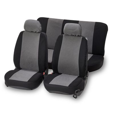 Unitec Auto Sitzbezüge Sitzbezug Schonbezüge Komplett-Set mit Rückbank Universal