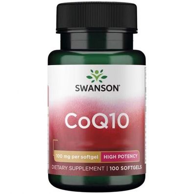 Swanson, CoQ10 - High Potency, 100mg, 100 Weichkapseln