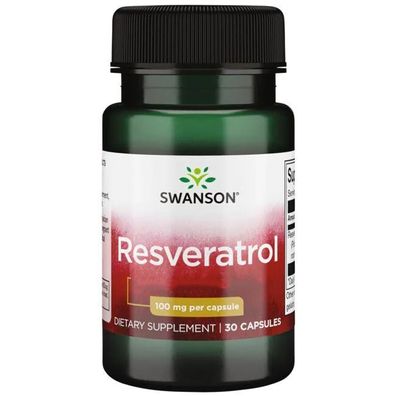 Swanson, Resveratrol, 100mg, 30 Kapseln