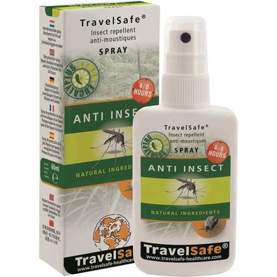 Travelsafe - TS0242 - Insektenschutzspray - mit Citriodiol® - 60 ml