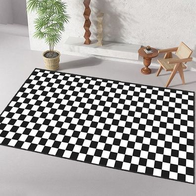 Badezimmer-Fußmatte mit geometrischem Muster, wasserabsorbierend und rutschfest