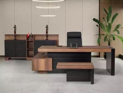 Eckschreibtisch 240cm Tisch Möbel Office Büromöbel Designer Schreibtisch