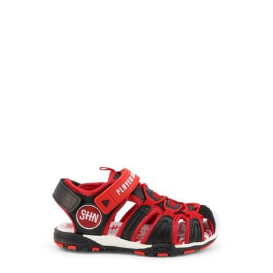 Shone - Schuhe - Sandalette - 3315-031-BLACK - Kinder - black, red