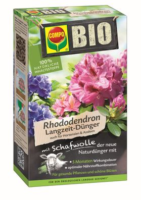 COMPO BIO Rhododendron Langzeit-Dünger mit Schafwolle 2 kg