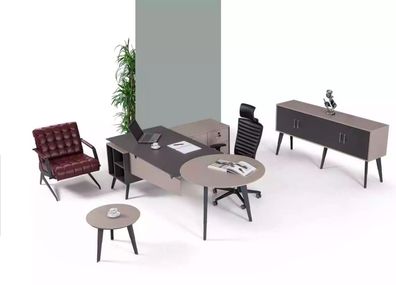 Modernes Büro Set Arbeitszimmer Komplette Designer Schreibtisch Möbel