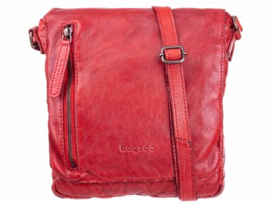 Bagsac Unisex Leder Umhängetasche B486001 - Farben: rot