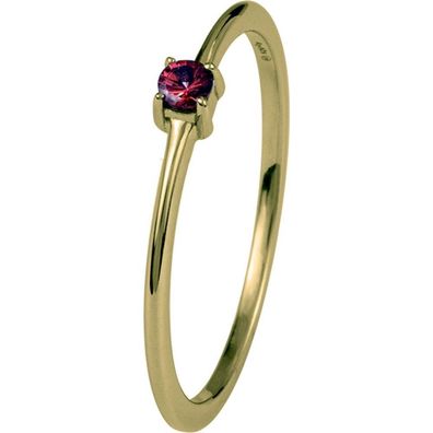 Jacques Lemans - Ring Sterlingsilber vergoldet mit Granat - SE-R155G
