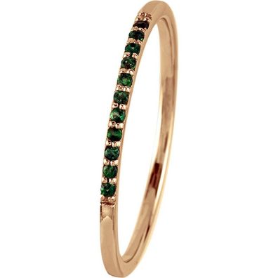 Jacques Lemans - Ring Sterlingsilber vergoldet mit Green Onyx - SE-R125F