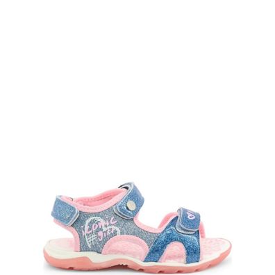 Shone - Schuhe - Sandalette - 6015-031-MIDBLUE - Kinder - blue, pink