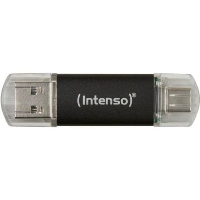 Intenso USB 64GB TWIST LINE bk 3.0 Interface USB 3.2 Gen 1 USB-C und USB-A ...