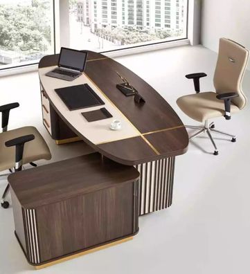 Ovaler Schreibtisch Tisch 250x165 Luxus Tische Eckschreibtische Büro Möbel
