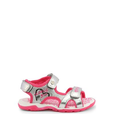 Shone - Schuhe - Sandalette - 6015-031-SILVER - Kinder - silver, pink