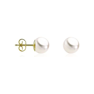 Luna-Pearls Ohrringe 585 Gelbgold Süßwasser-Perle 4-4.5mm - 311.1599