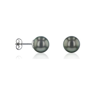 Luna-Pearls Ohrringe 750 Weissgold Tahiti-Perle 10.5-11mm - 313.0262