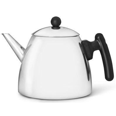 Teekanne 1.2 Liter Edelstahl doppelwandiger Teekessel Teebereiter Teapot Kanne