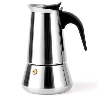 Espresso Kocher Induktion 300ml Edelstahl für 4 Tassen Kaffeekocher Coffee Maker
