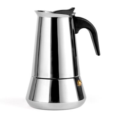 Espresso Kocher Induktion 400ml Edelstahl für 6 Tassen Kaffeekocher Coffee Maker
