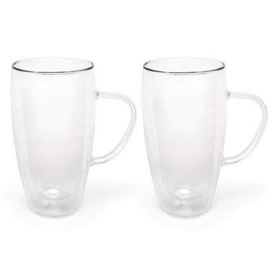 Kaffeegläser Tee-Gläser Set 2tlg. Softdrink doppelwandig Latte Macchiato 400 ml