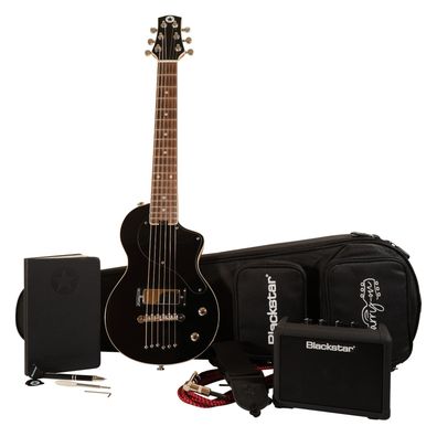 Carry-on Travel Pack Deluxe Reise-Gitarre schwarz, Blackstar Fly3 Amp & Zubehör