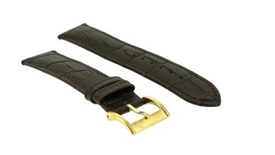 Candino Chrono Uhrenarmband 22mm Leder dunkelbraun Krokoprägung C4518