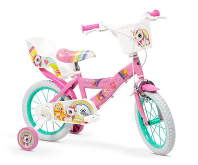 14" 14 Zoll Kinder Fahrrad Unicorn Mädchenfahrrad Rad Bike Kinderrad Einhorn