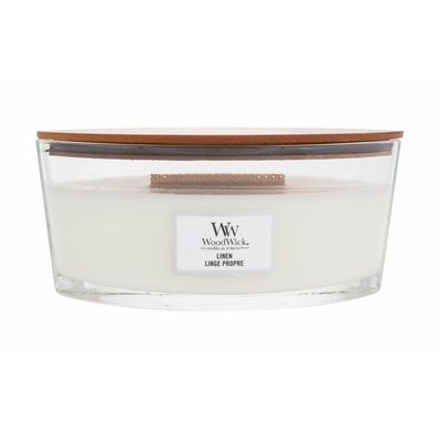 Woodwick Heartwick Flame Ellipse Scented Candle - Linen