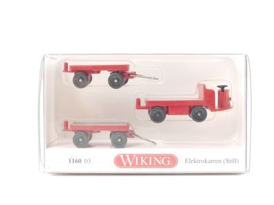 Wiking H0 1160 03 Modellautoset 3-tlg. Elektrokarren Still 1:87