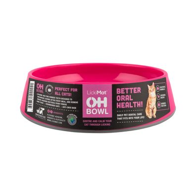 Lickimat OH Bowl - Schlecknapf für Katzen - pink