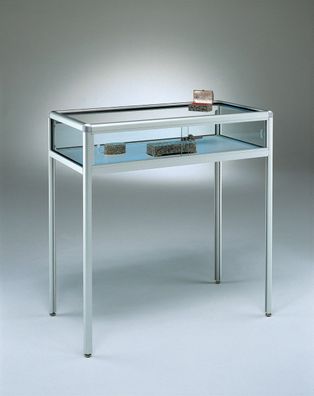 Tischvitrine Glas für Schmuck Juwelier Piercingstudio abschließbar 100 cm breit