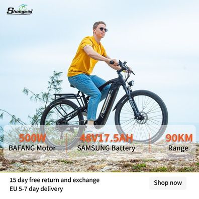 Shengmilo Elektrofahrrad, 1000 W BAFANG Motor 17,5 Ah Samsung Akku, 45 km/ h E-Bike